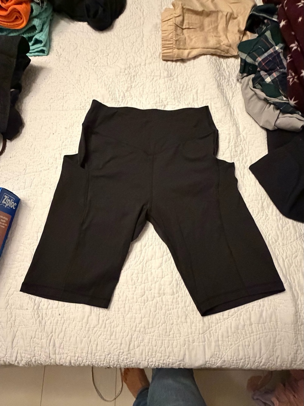 all in motion Black High-Waist Bike Shorts